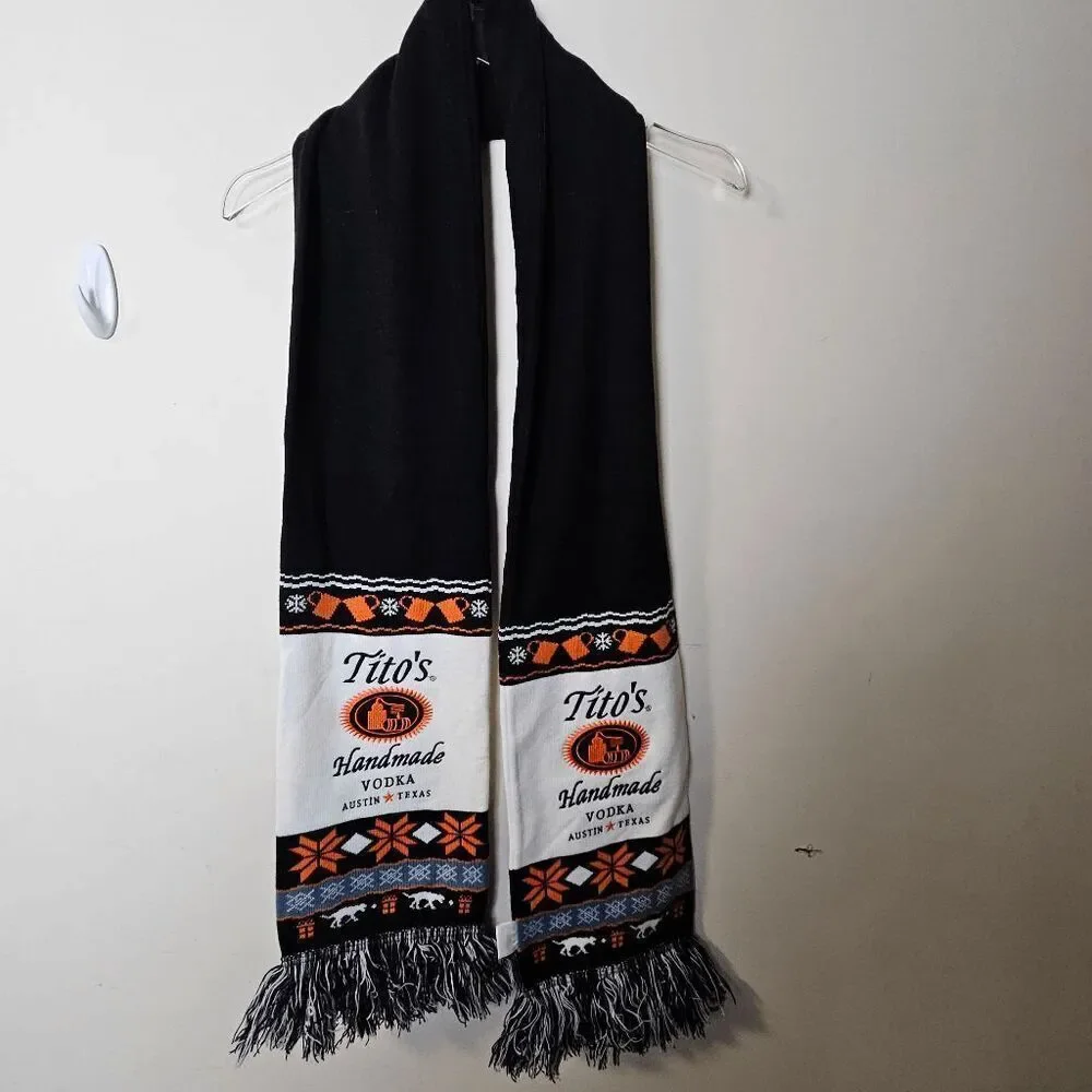 Tito's Vodka Winter Knit Scarf Ice Cube Unisex